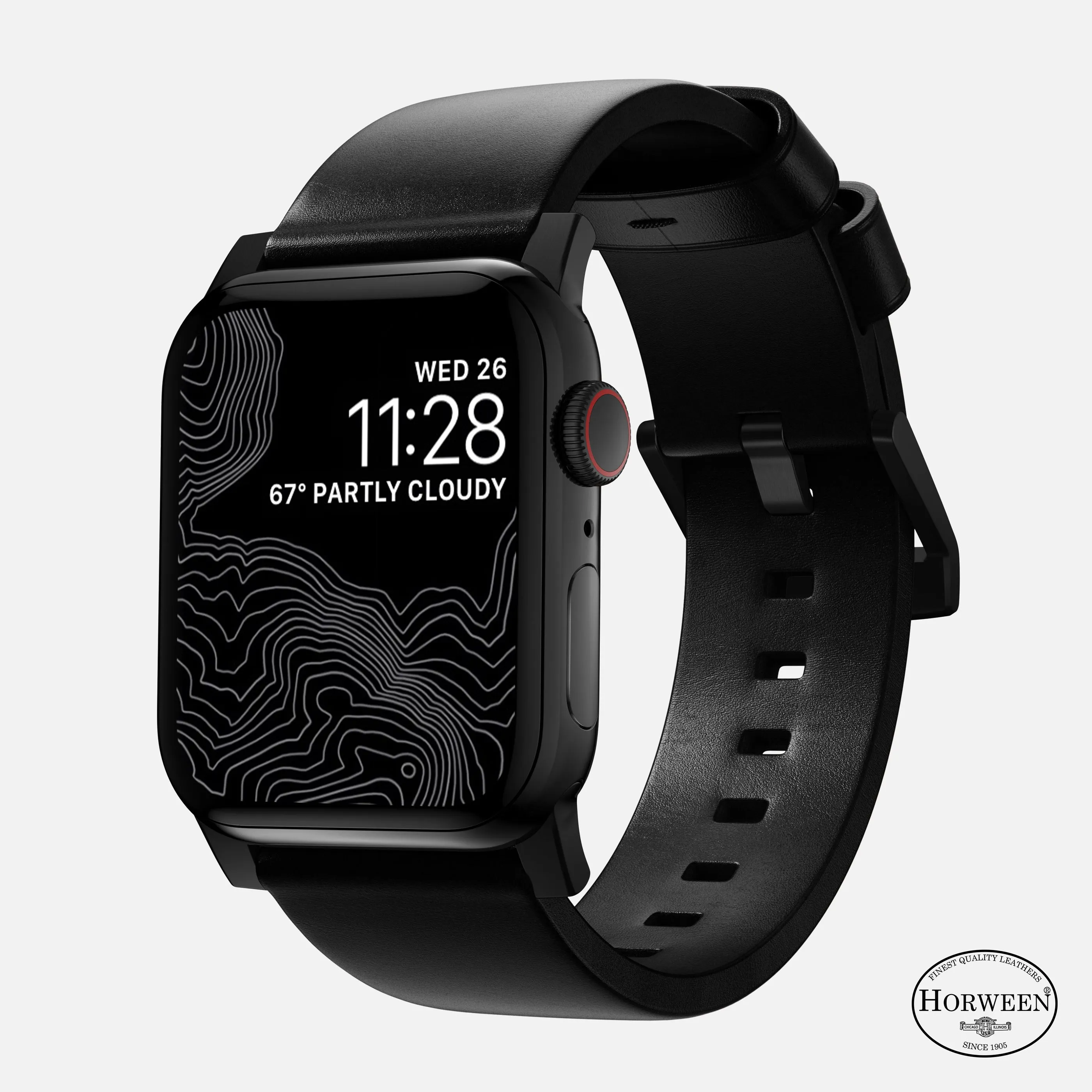 Nomad Modern Leather Apple Watch Band 44/45/49mm
