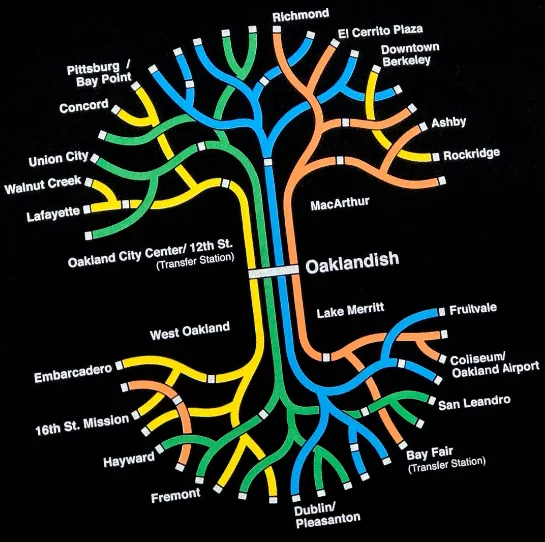 OAKLANDISH BART TREE TEE