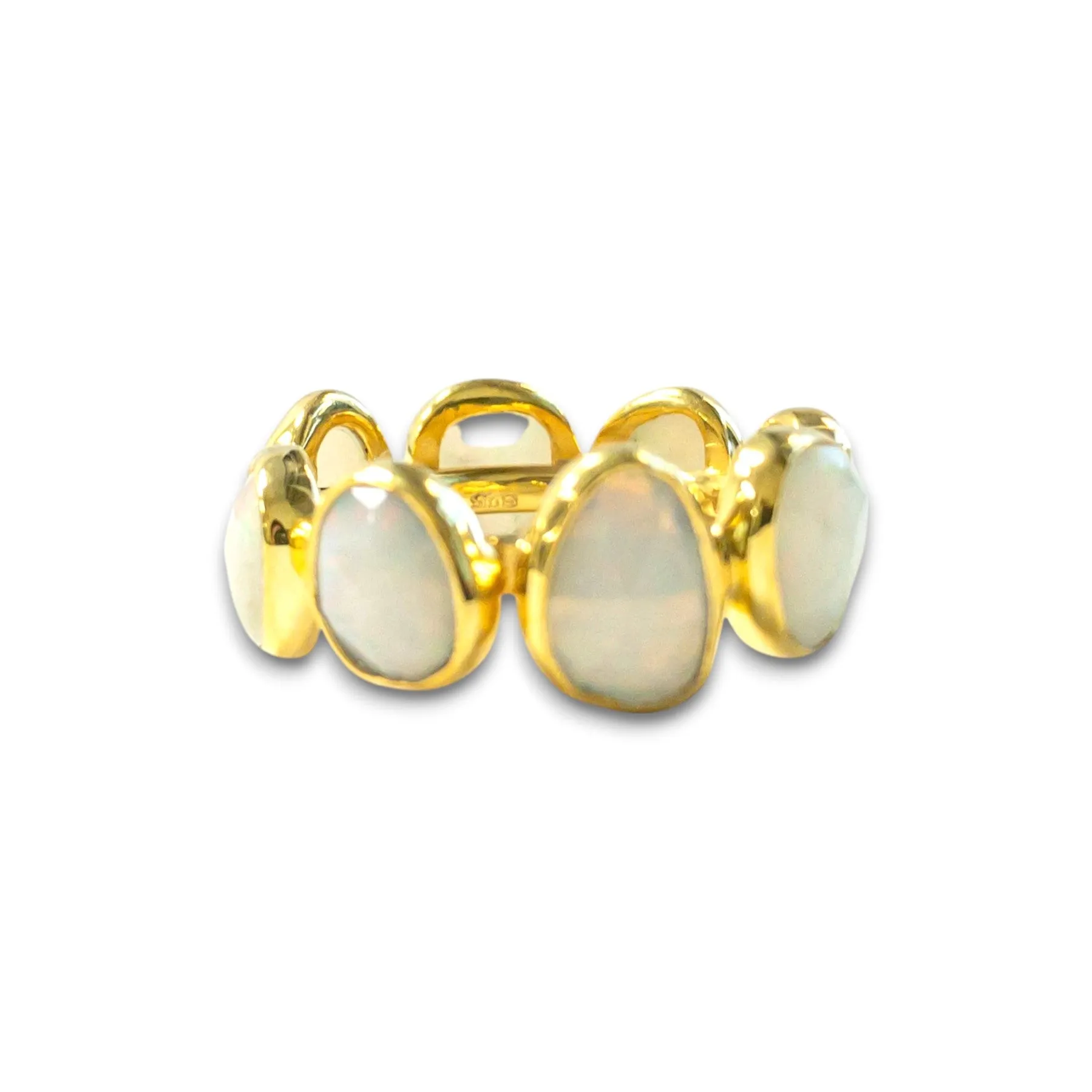 Opal Eternity Band Ring