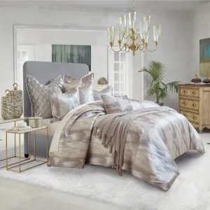 OPAL GREY AND GOLD DUVET SET