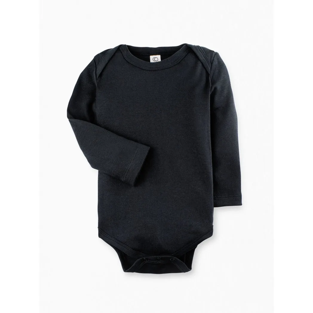 Organic Short Sleeve Onesie in Black