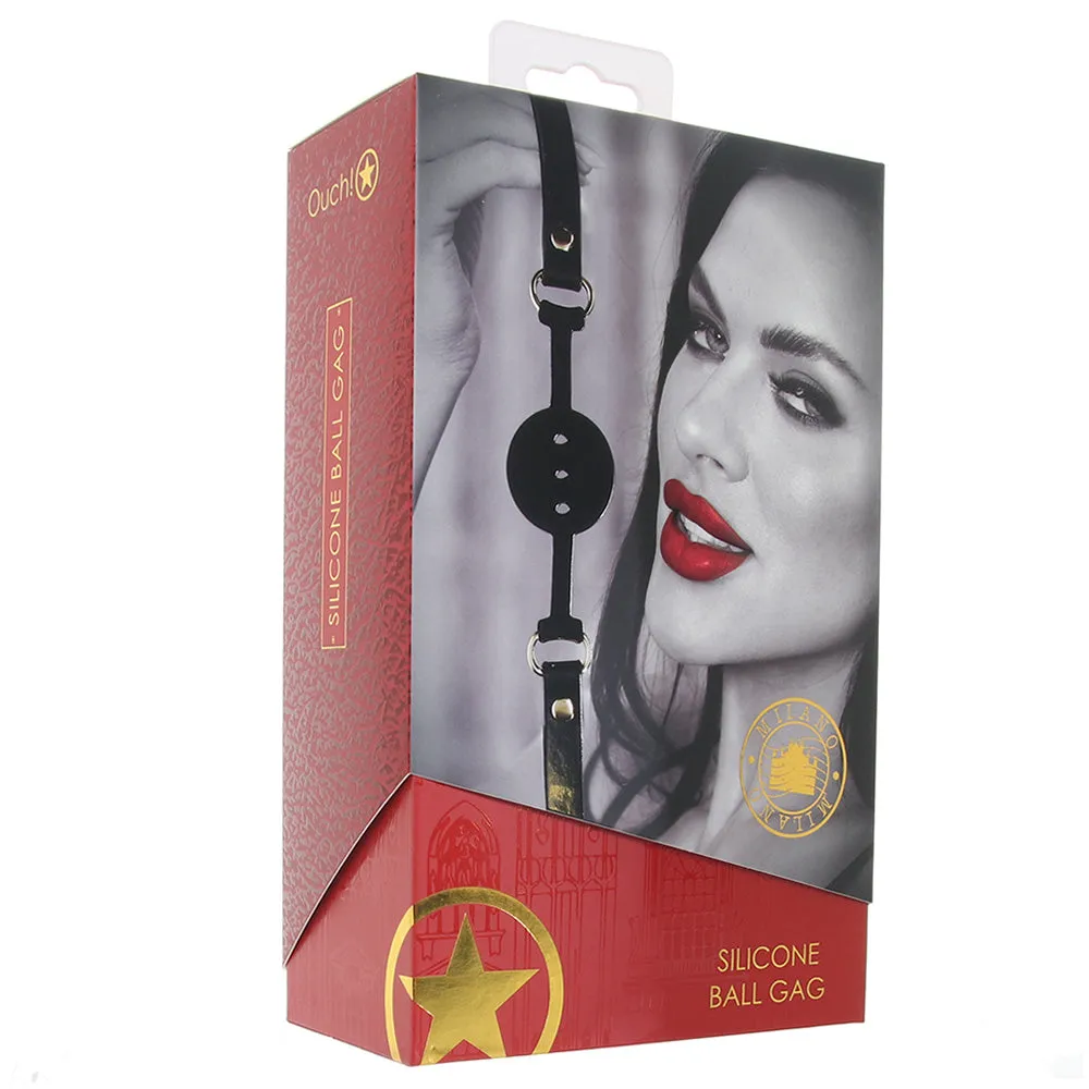 Ouch! Milan Collection Silicone Ball Gag