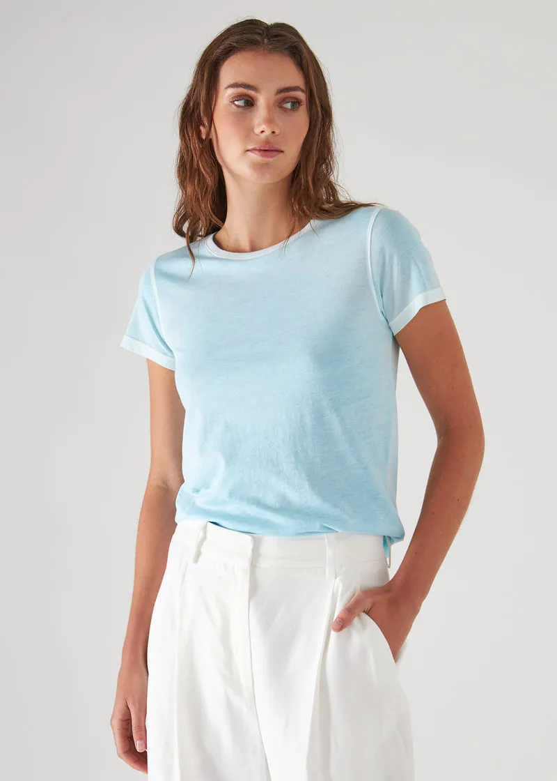 Patrick Assaraf Reverse Spray Lightweight Pima Cotton T-shirt