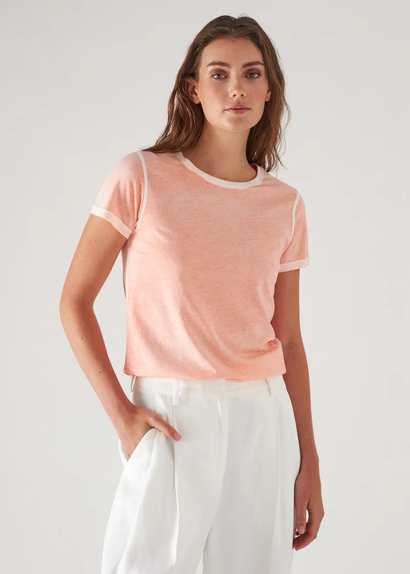 Patrick Assaraf Reverse Spray Lightweight Pima Cotton T-shirt