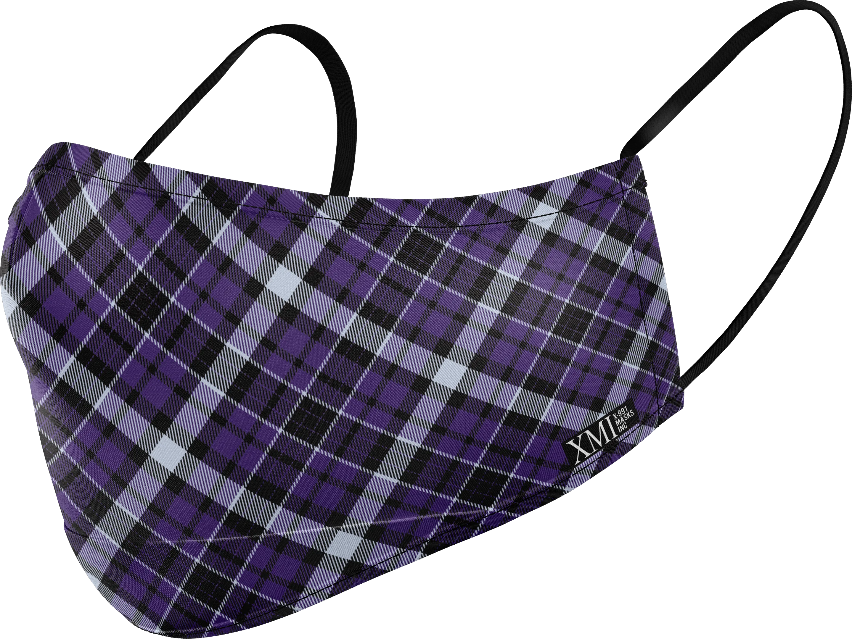Plaid Purple printed mask