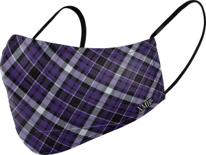 Plaid Purple printed mask