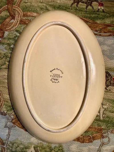 Platter Vintage Hand Painted Senior Fox Hound