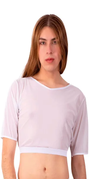 Plural Pl009 Crop Top White