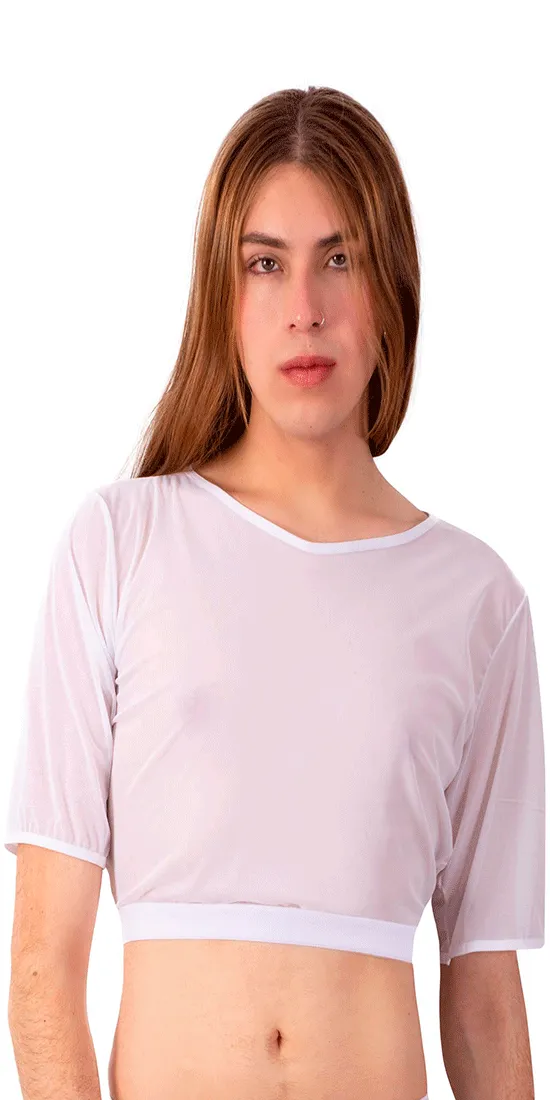 Plural Pl009 Crop Top White