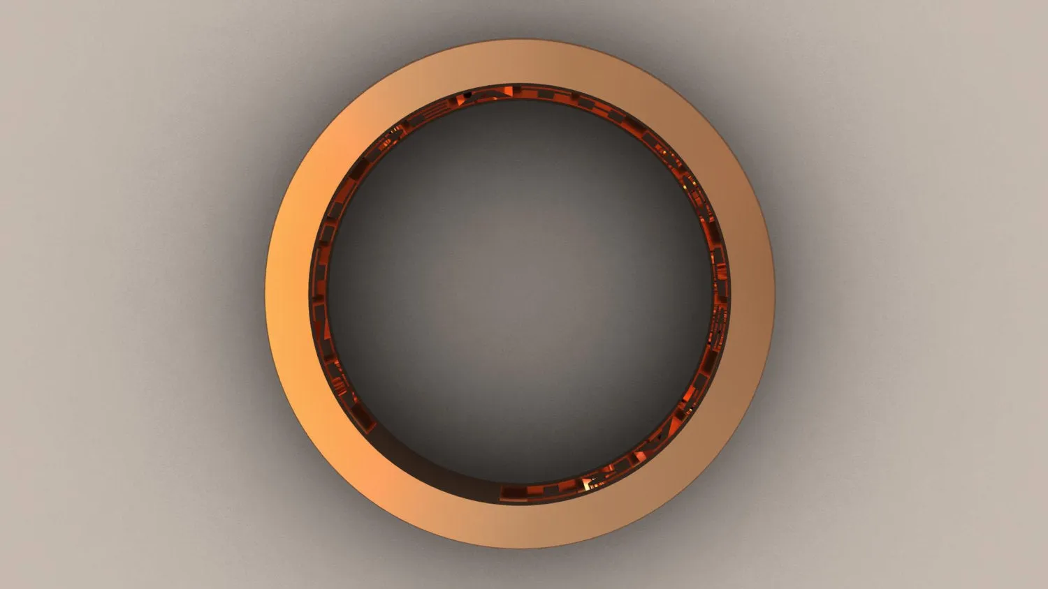 Polished Rose Gold 6mm Domed Interior Message Wedding Band