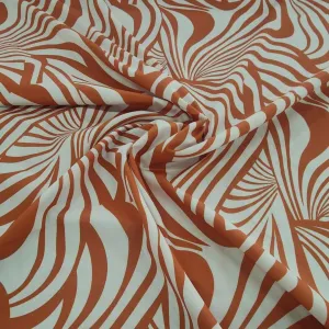 Printed Cotton Fabric Orange 150cm