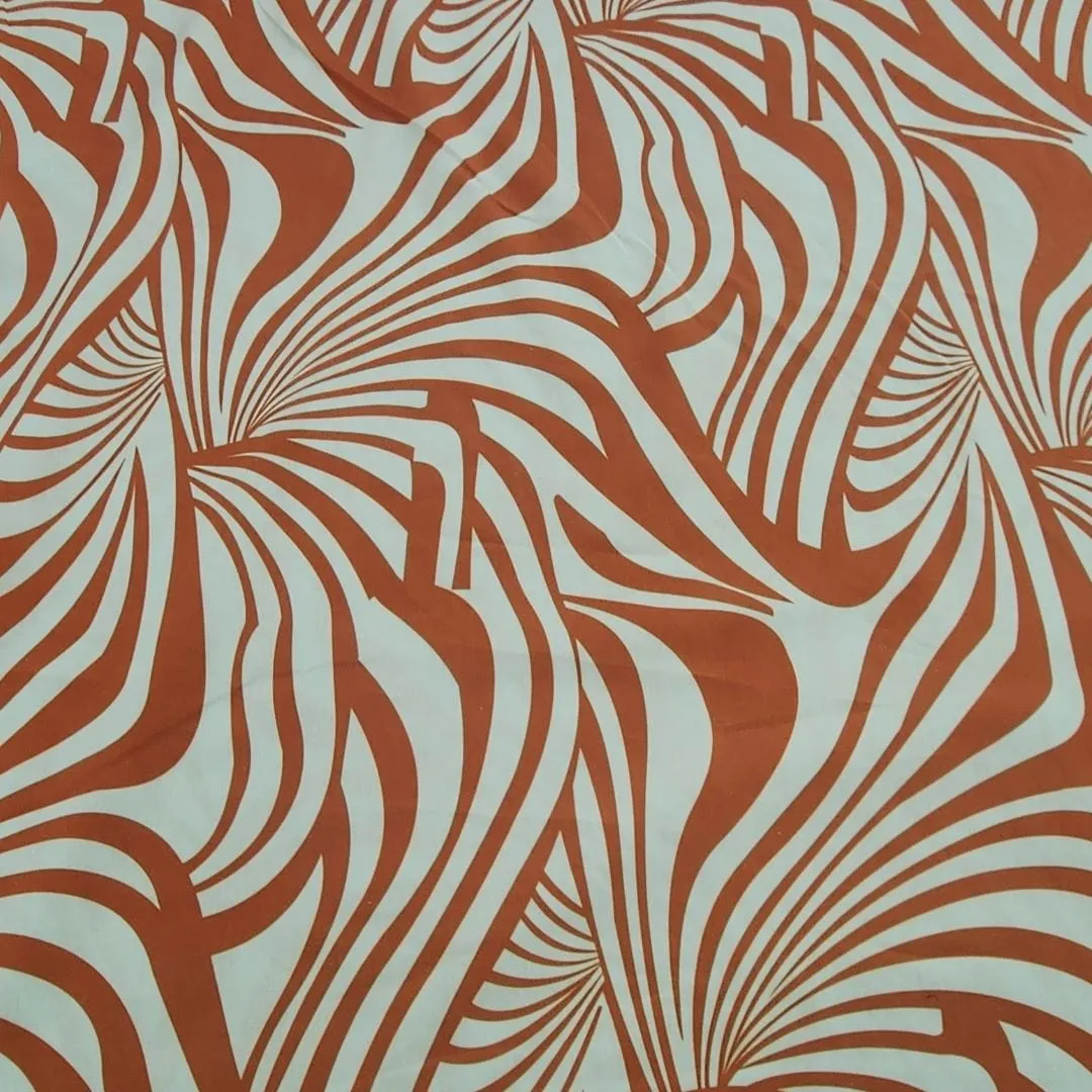 Printed Cotton Fabric Orange 150cm
