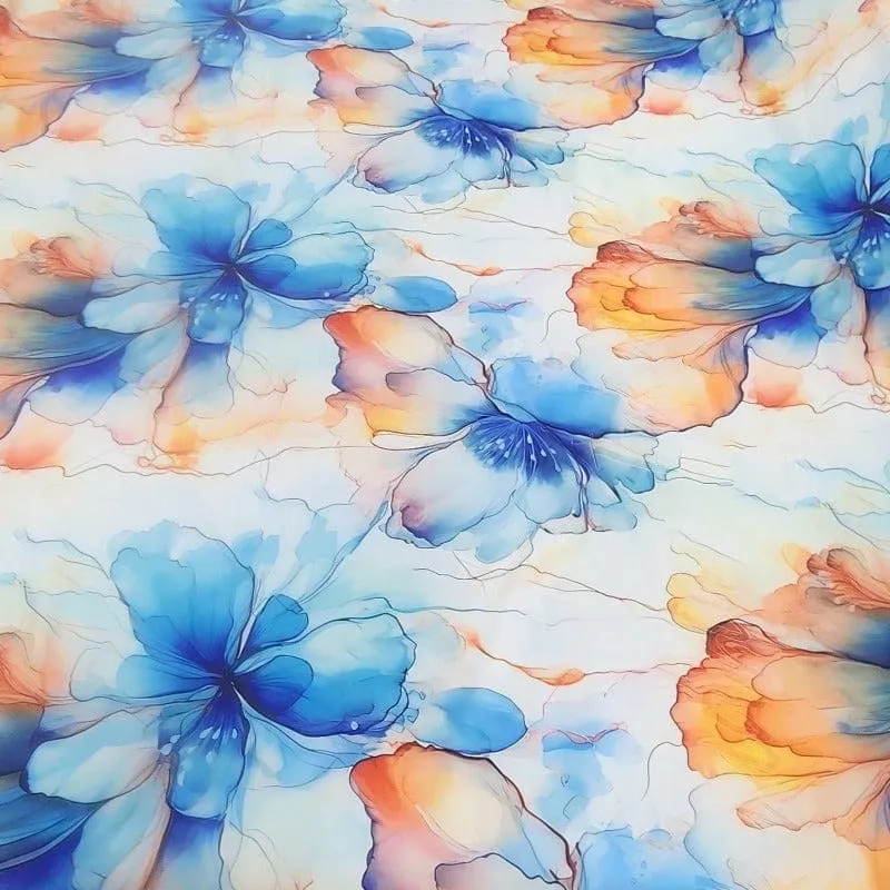 Printed Duchess Satin Fabric 150 cm