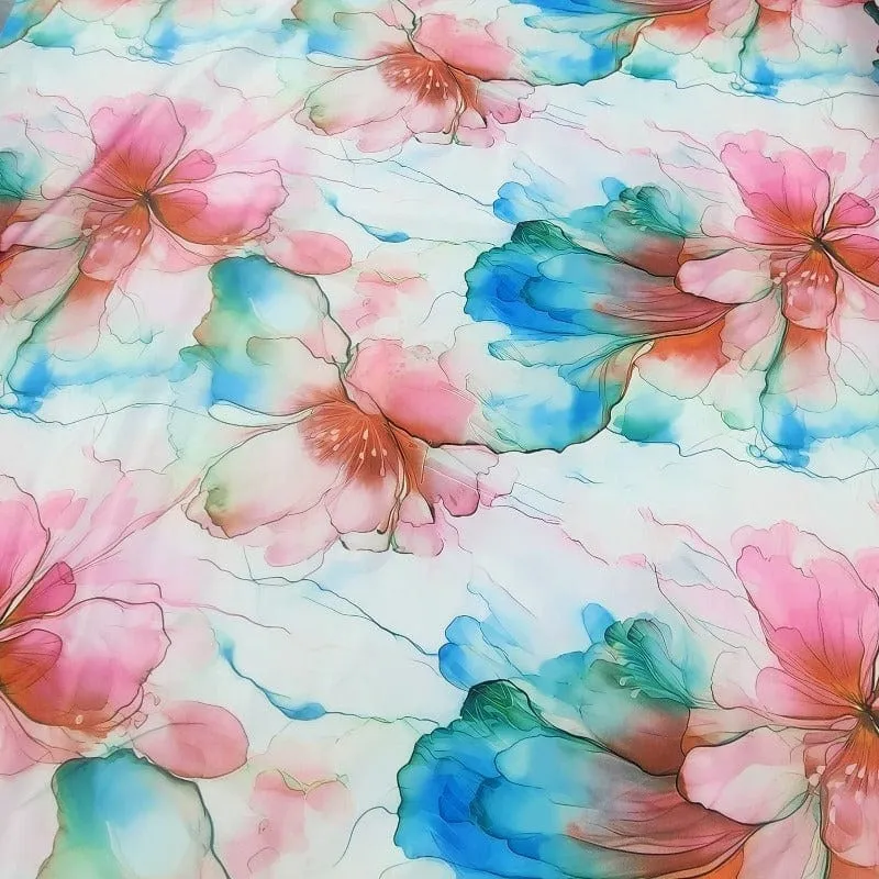 Printed Duchess Satin Fabric 150 cm