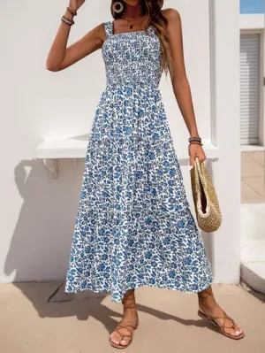 Printed  Midi Cami Dress