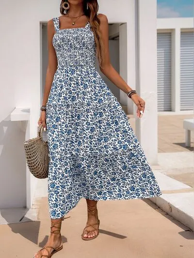 Printed  Midi Cami Dress