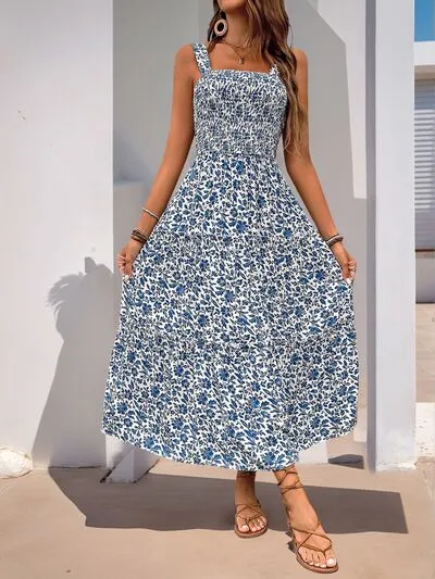 Printed  Midi Cami Dress