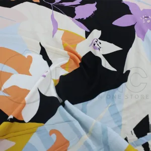 Printed Moroccan Crepe Fabric 140cm