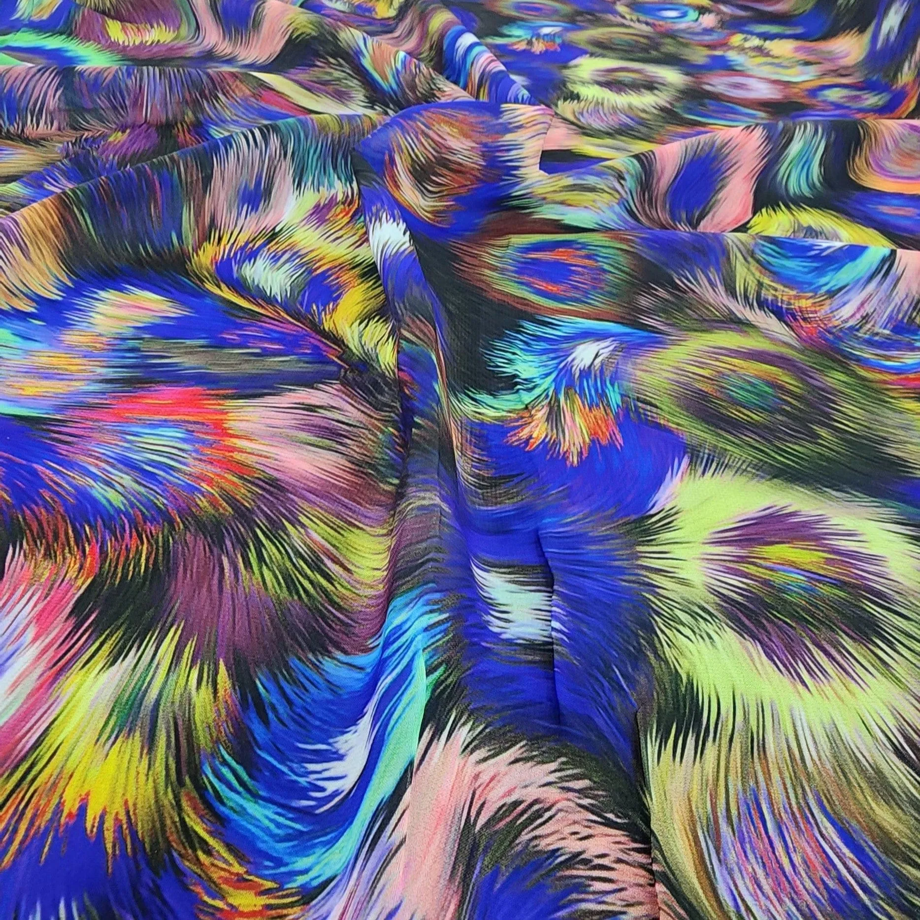 Printed Peach Chiffon Fabric 150cm