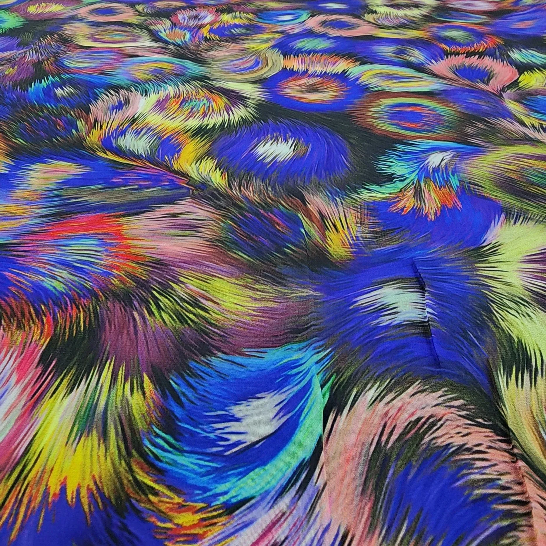 Printed Peach Chiffon Fabric 150cm