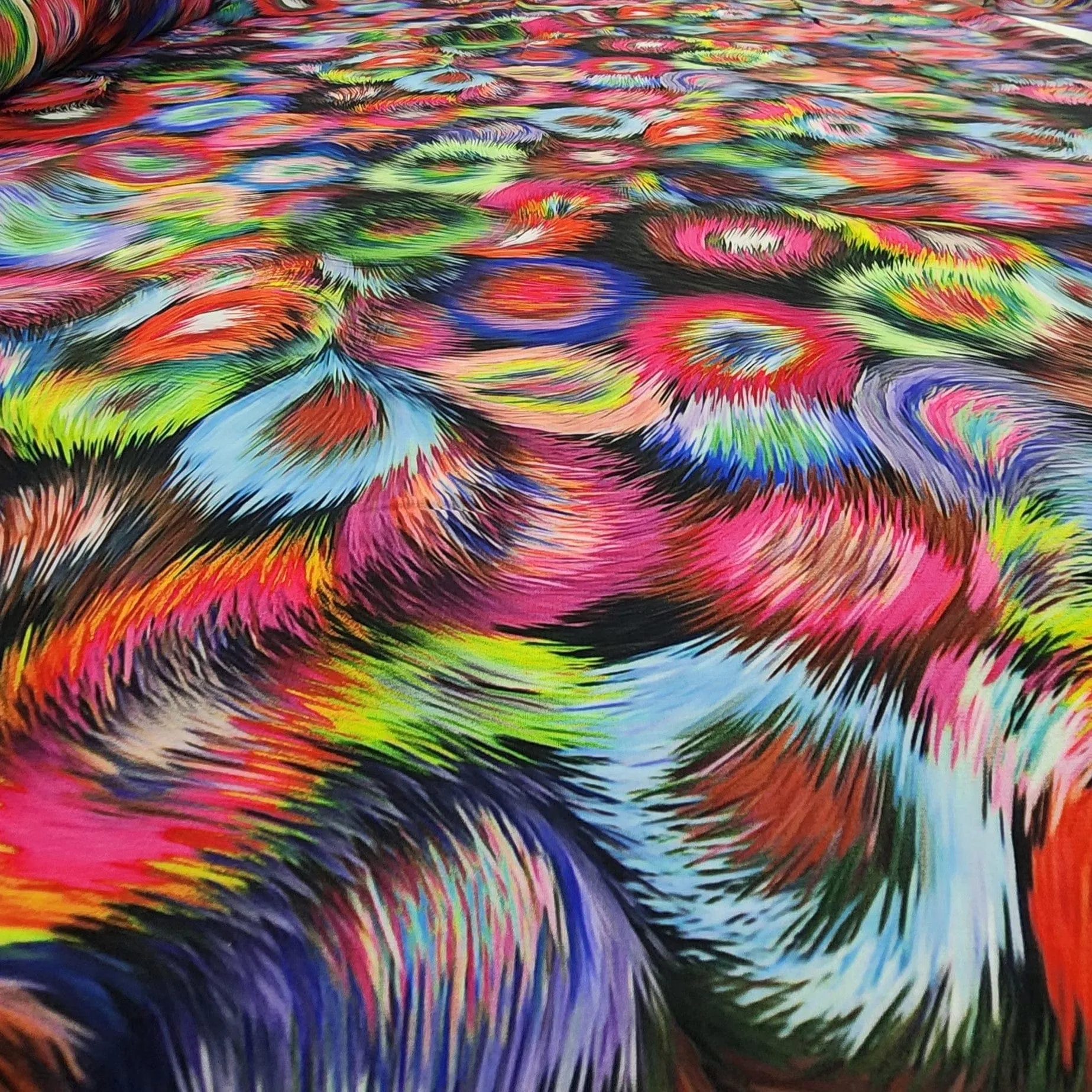 Printed Peach Chiffon Fabric 150cm
