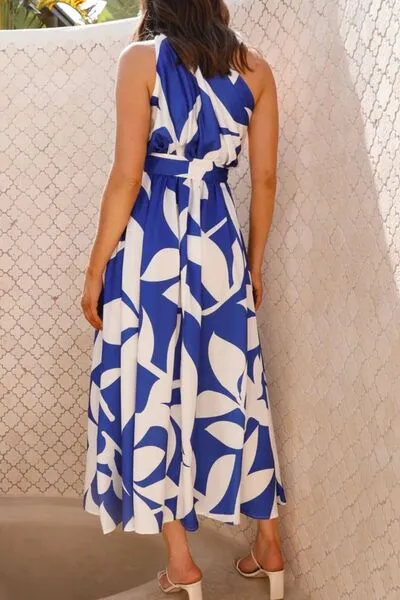 Printed Single Shoulder Dress