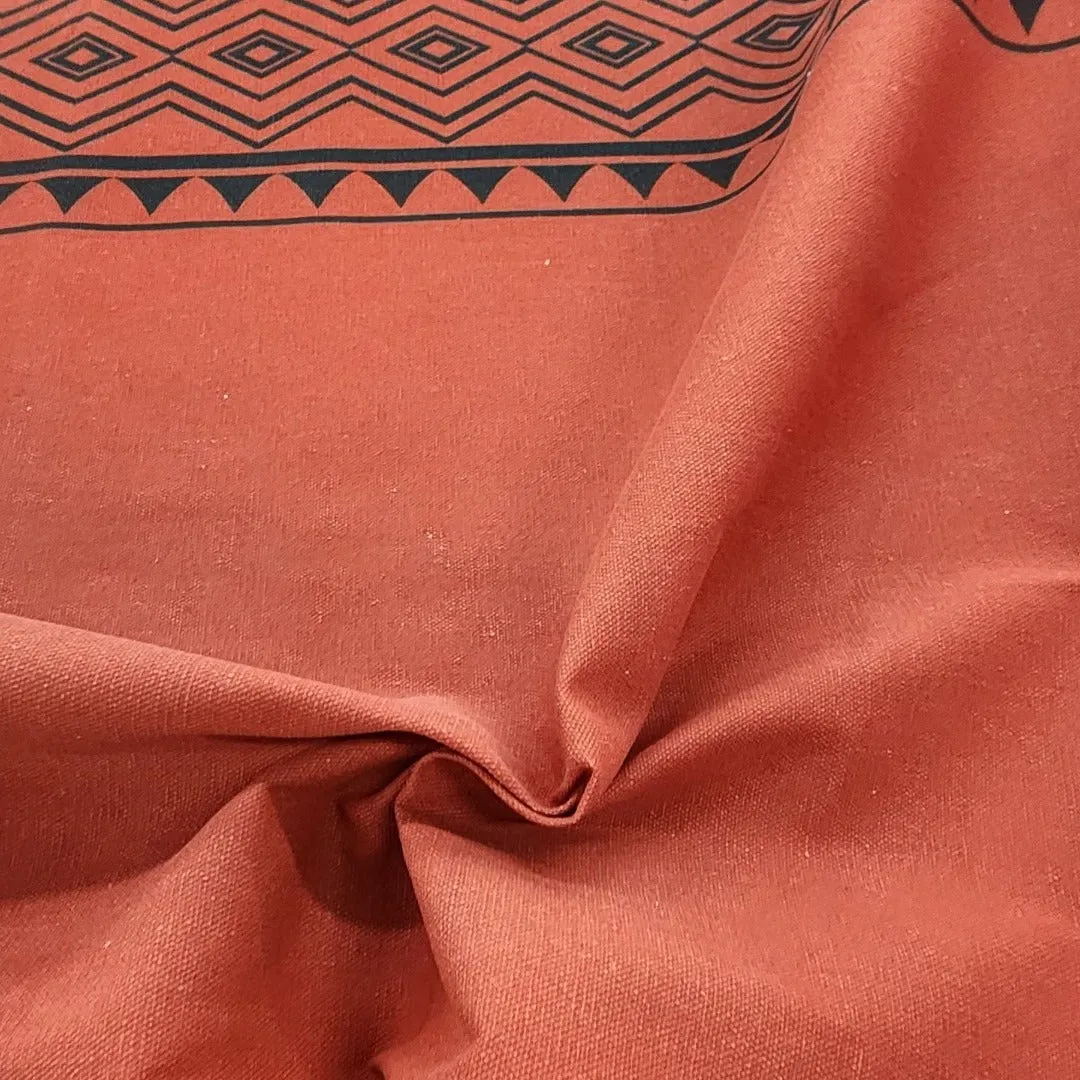 Printed Xhosa Fabric 150 cm Orange