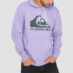 Quiksilver Big Logo Pullover Hoodie Purple Rose