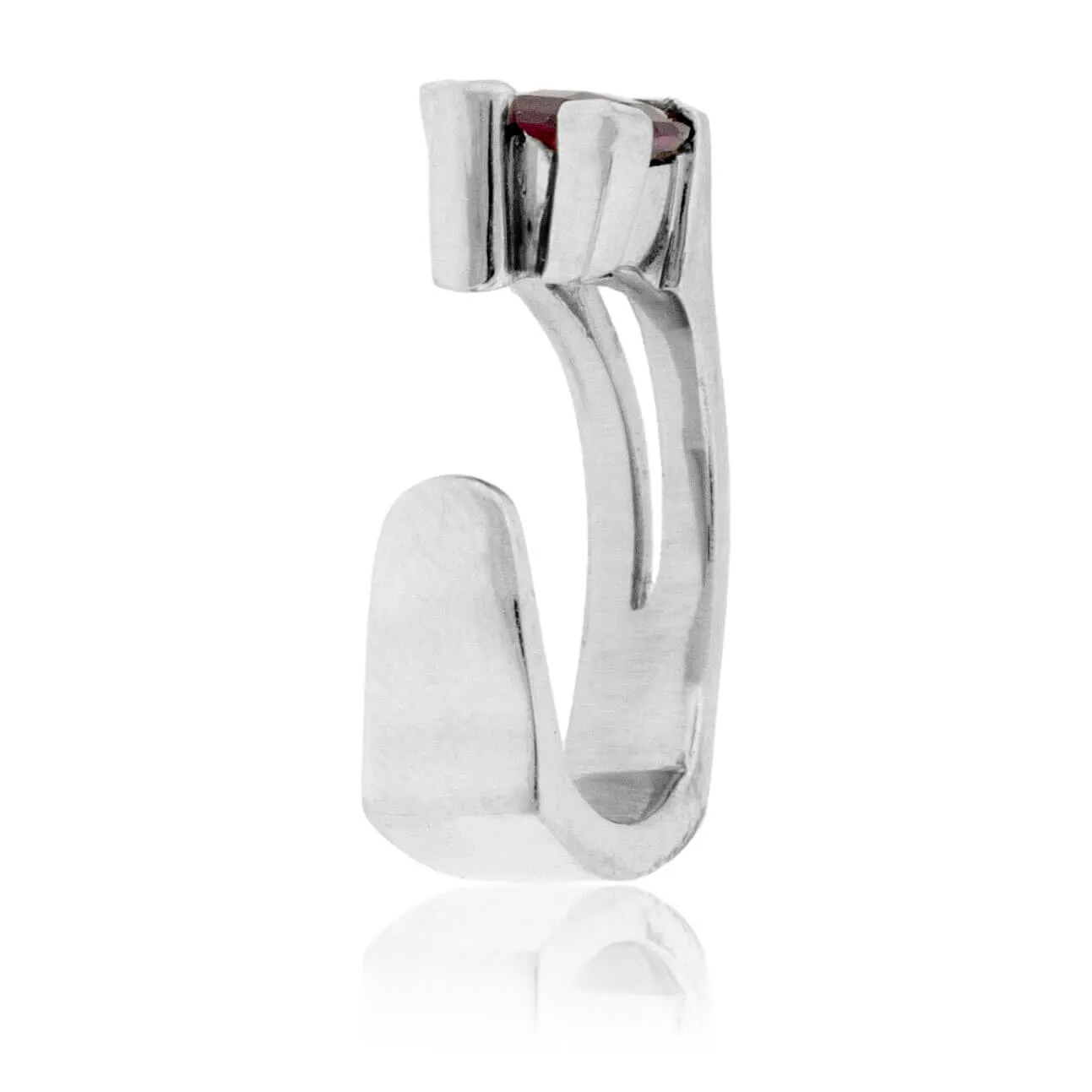 Raspberry Garnet Trillion Ring