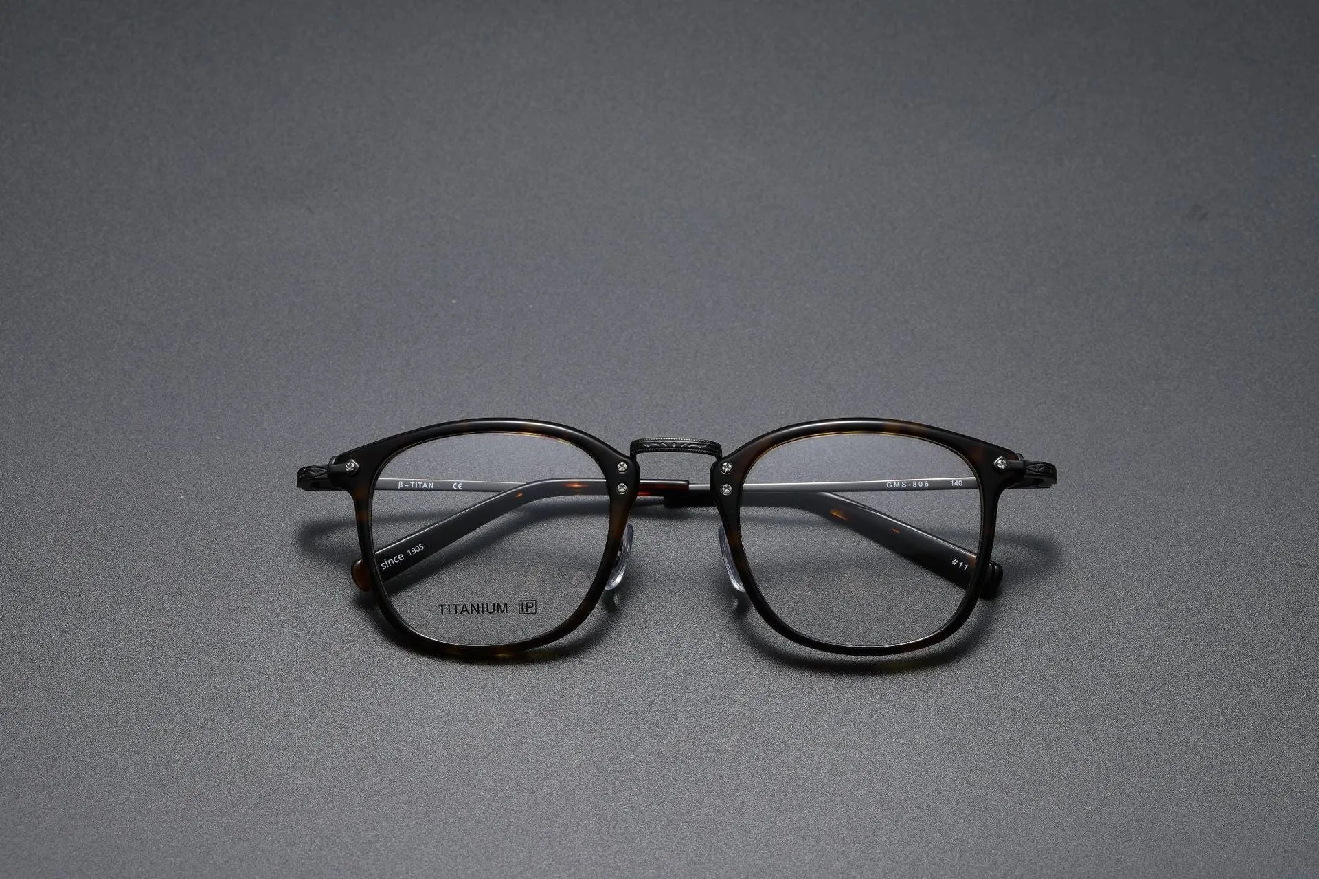 Retro Titanium Square Glasses Frame GMS806