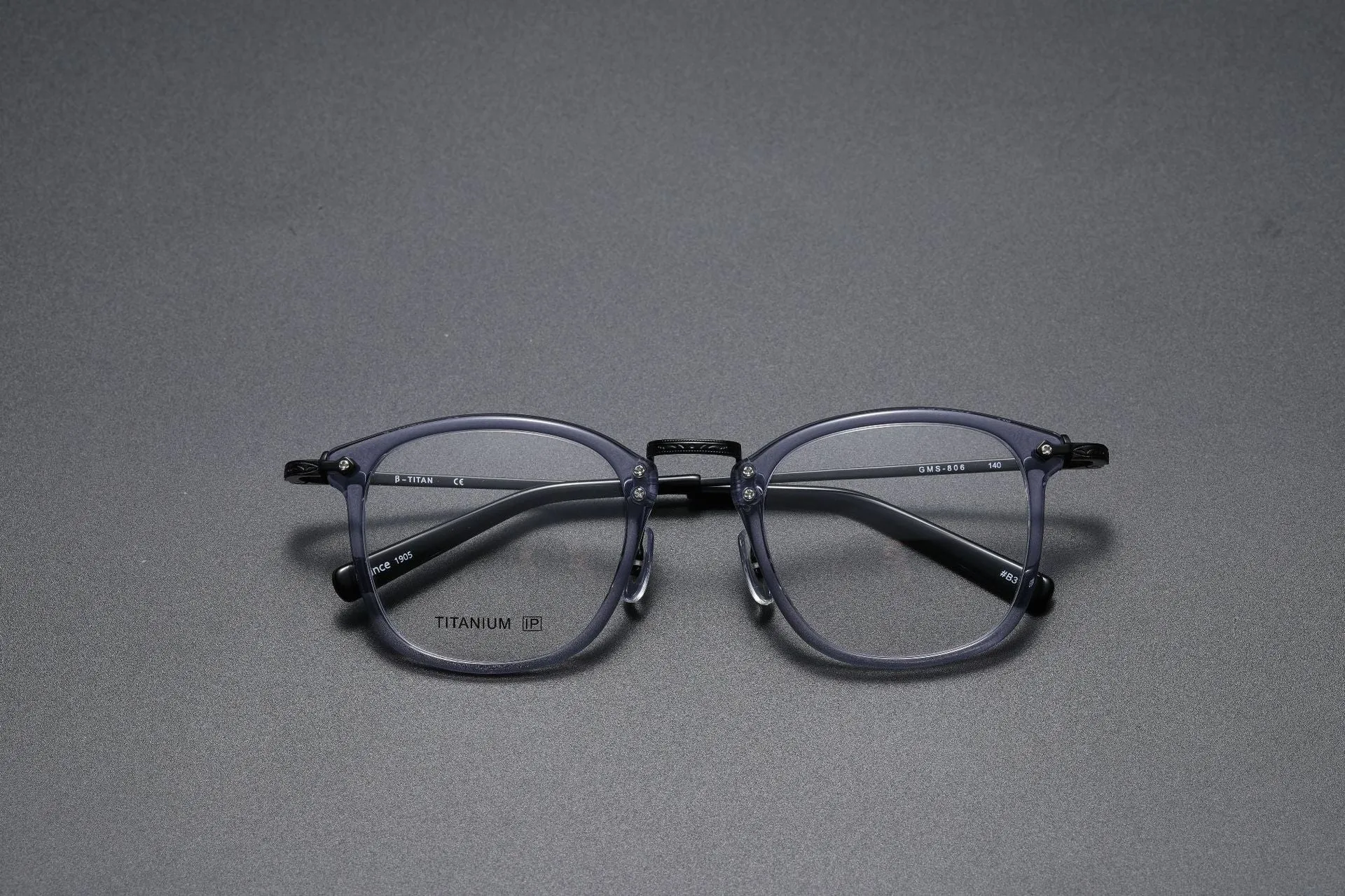 Retro Titanium Square Glasses Frame GMS806