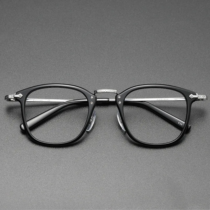 Retro Titanium Square Glasses Frame GMS806