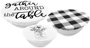 Reusable Fabric Bowl Covers (Set of 3)