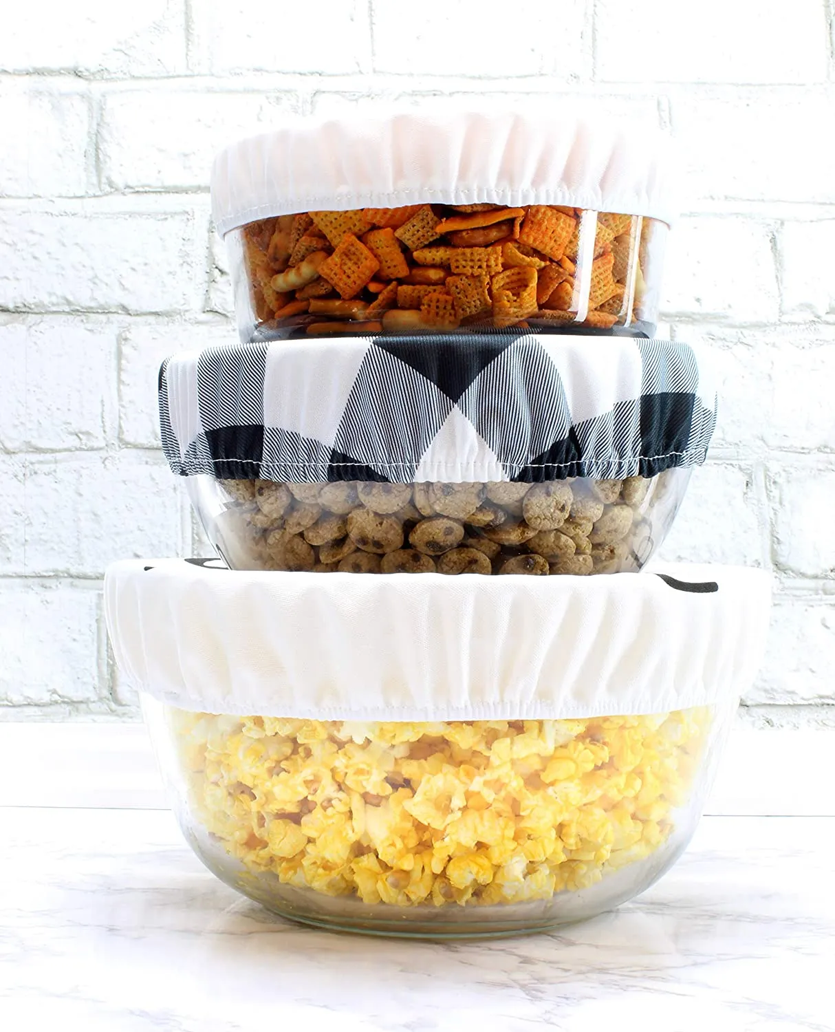 Reusable Fabric Bowl Covers (Set of 3)