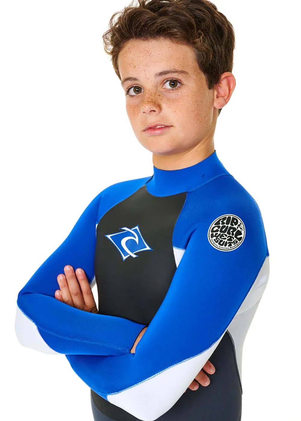Rip Curl Boys Omega 3/2mm E-Stitch Back Zip Steamer Wetsuit