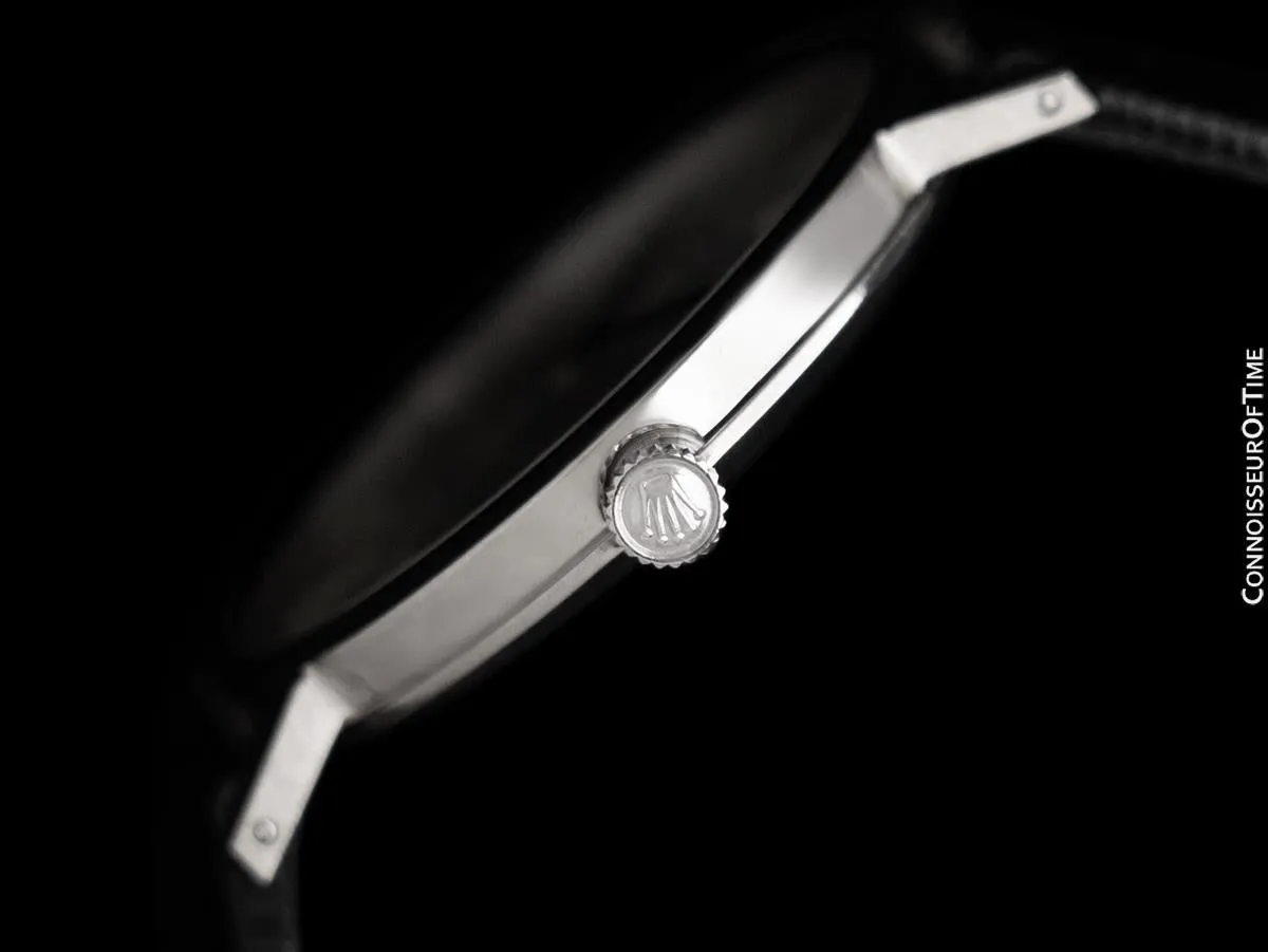 Rolex Cellini Mens 18K Gold Ref. 4112 Handwound Dress Watch - 18K White Gold