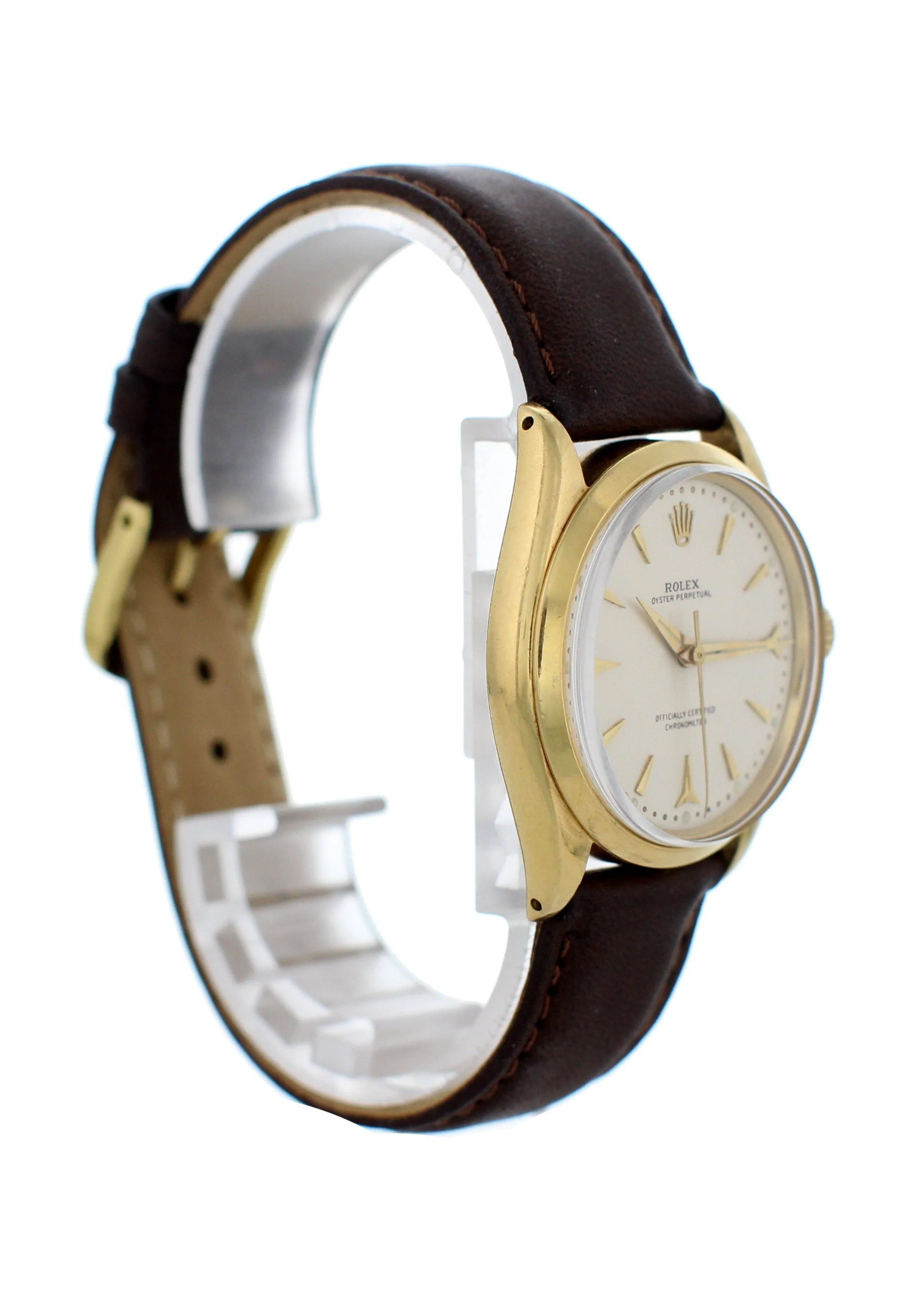Rolex Oyster Perpetual 6564 18k Yellow Gold Watch