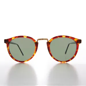 Round Horn Rim Hipster Vintage Sunglass - Pat