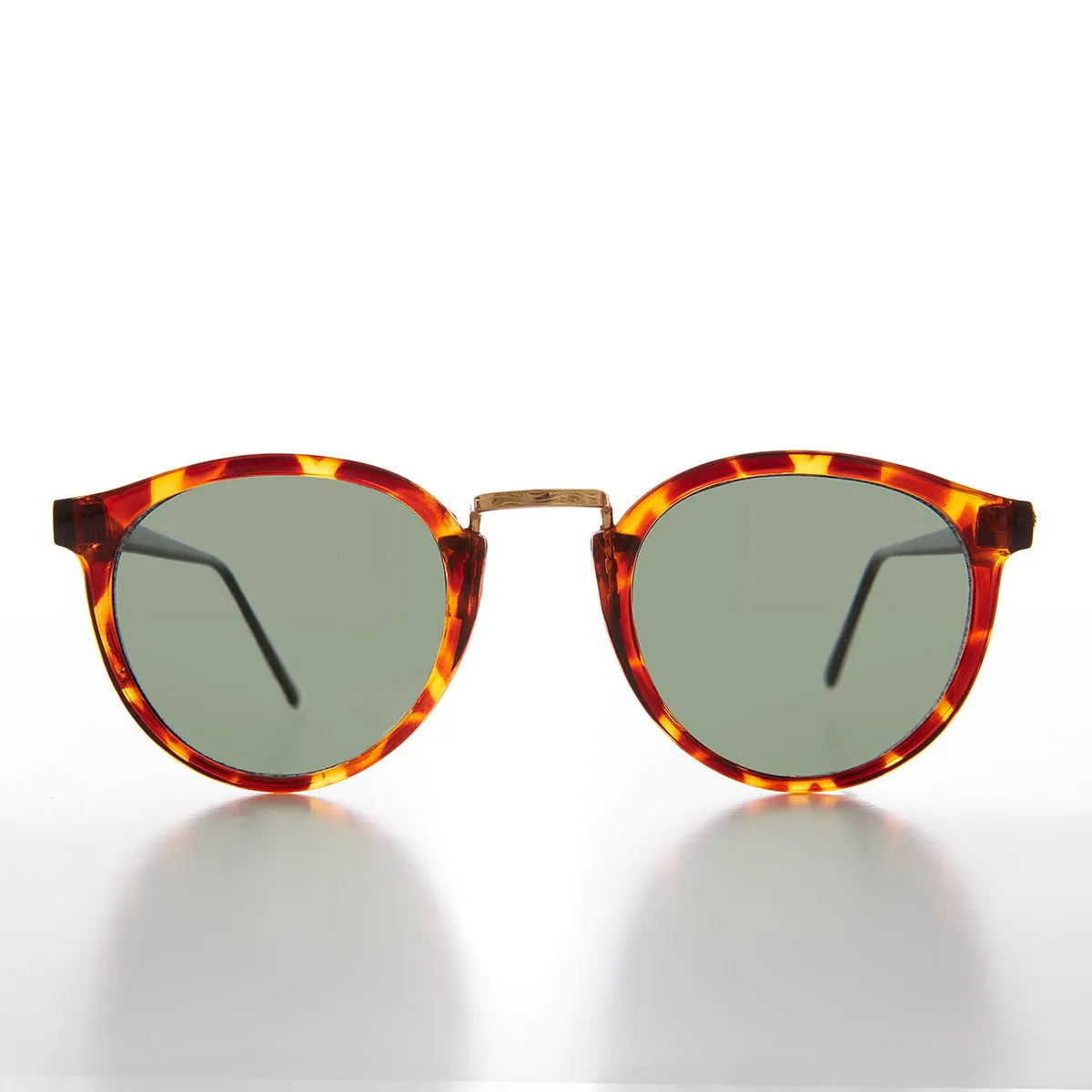 Round Horn Rim Hipster Vintage Sunglass - Pat