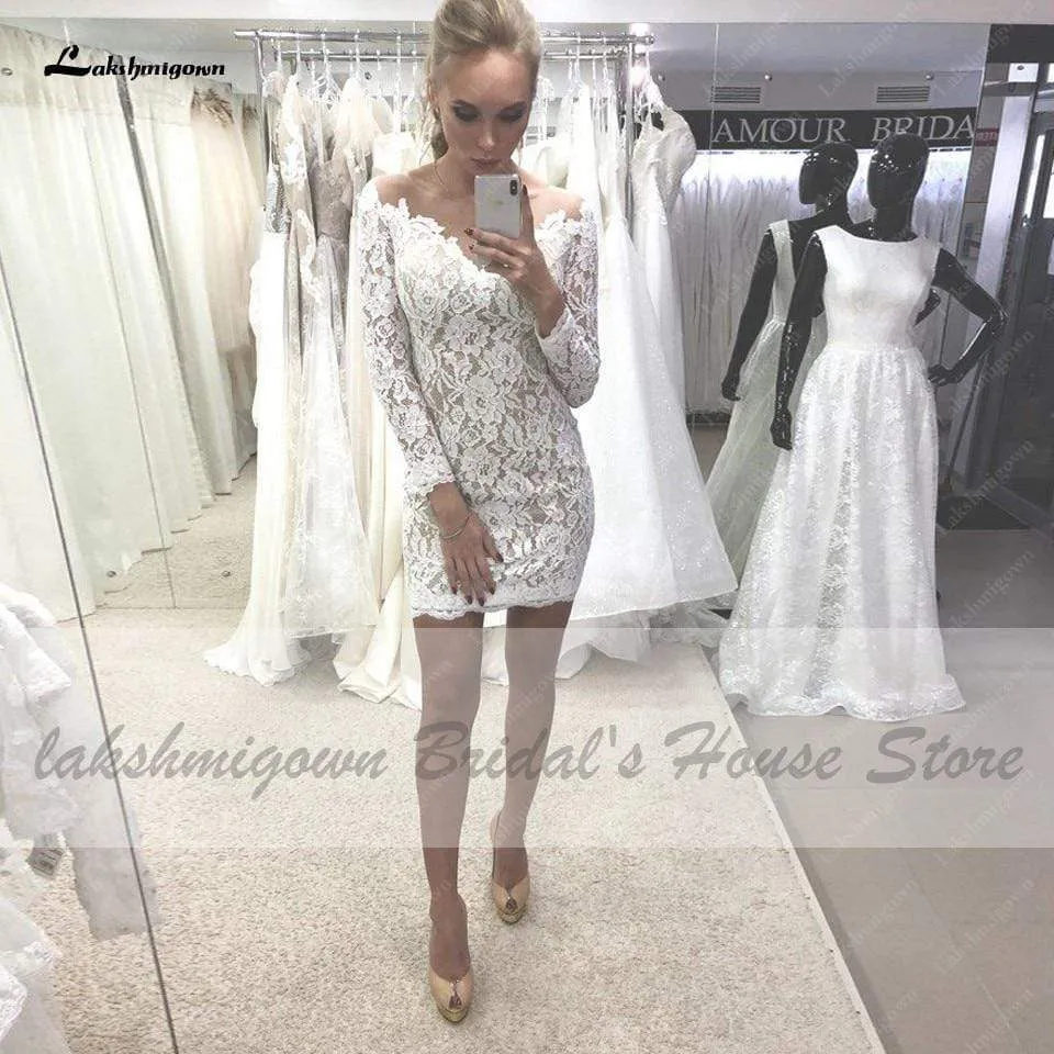 Roycebridal Vintage 2 Pieces Wedding Dress Lace Bodice Backless