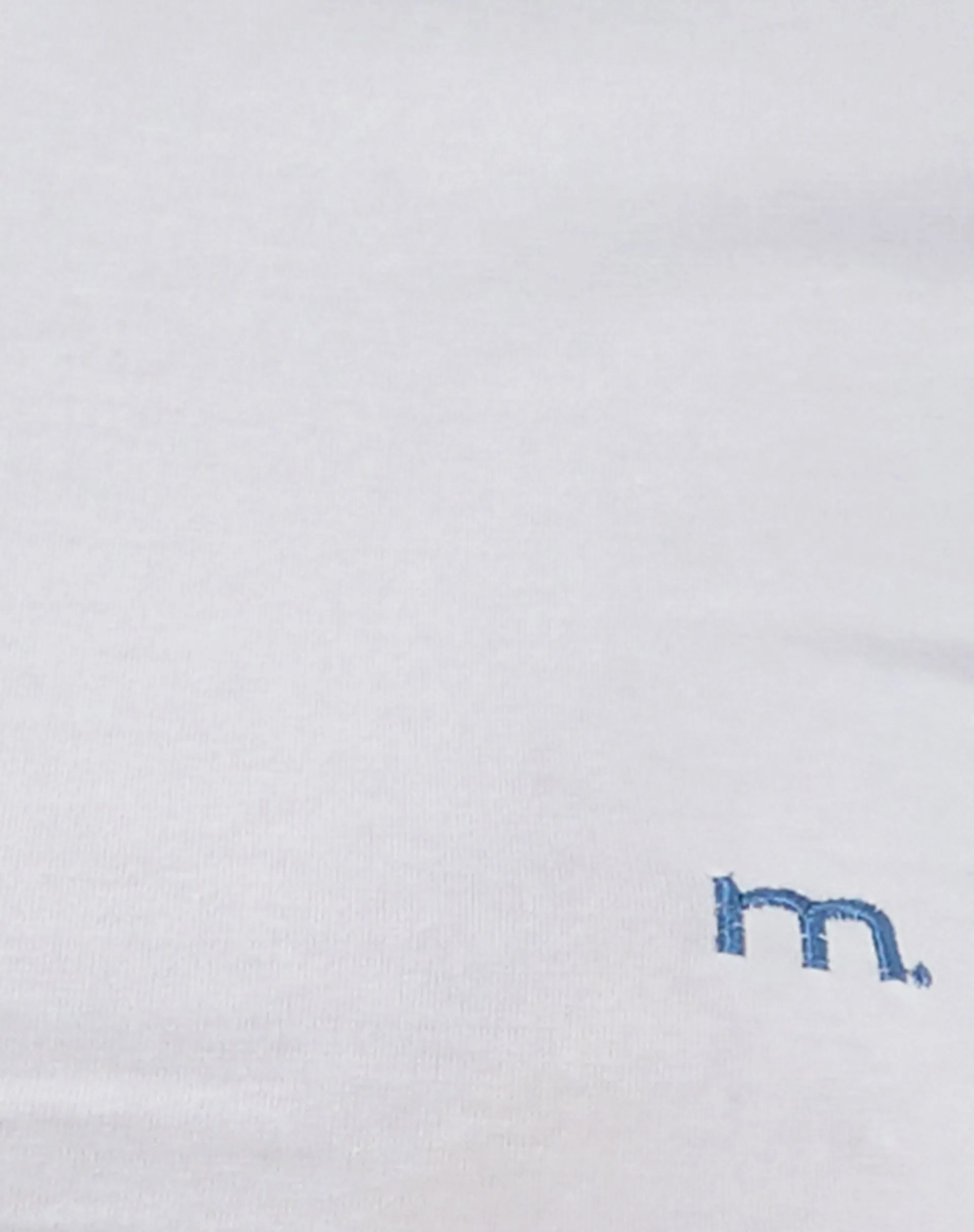 Salda Fitted Baby Tee with Contrast Binding in White