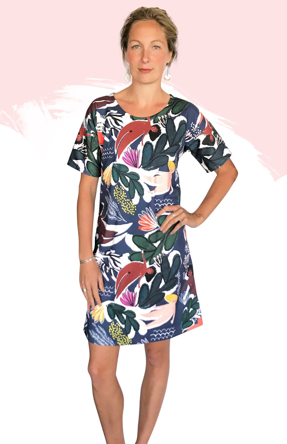 SALE Bathing Godesses 100% Organic Jersey T'shirt or T'dress
