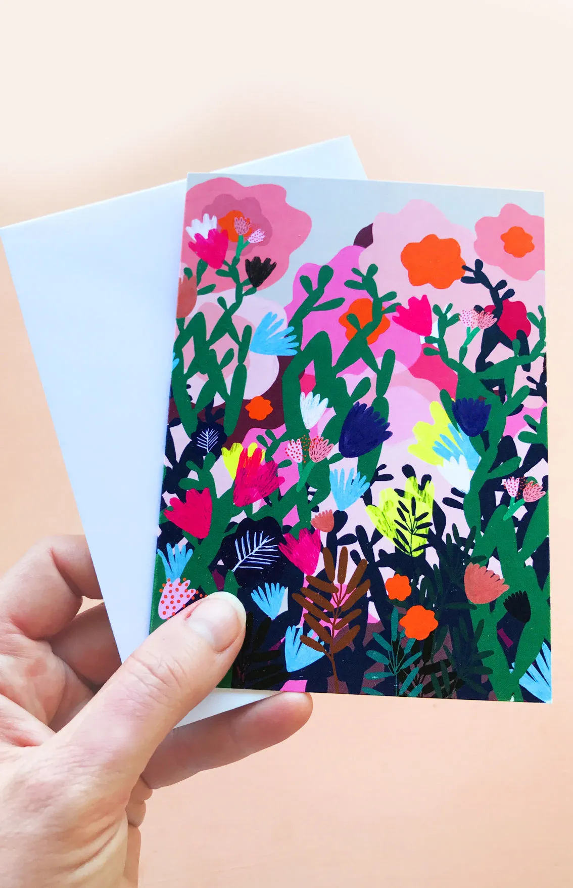 SET OF 3 Greeting folded cards (5" X 7")