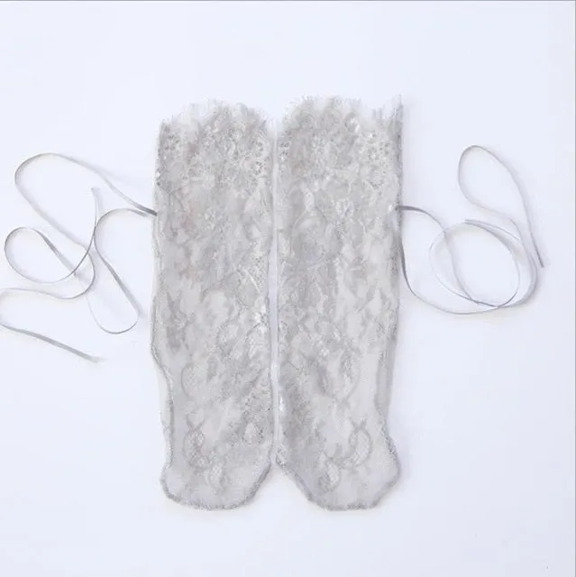Sexy Lace Floral Transparent Socks