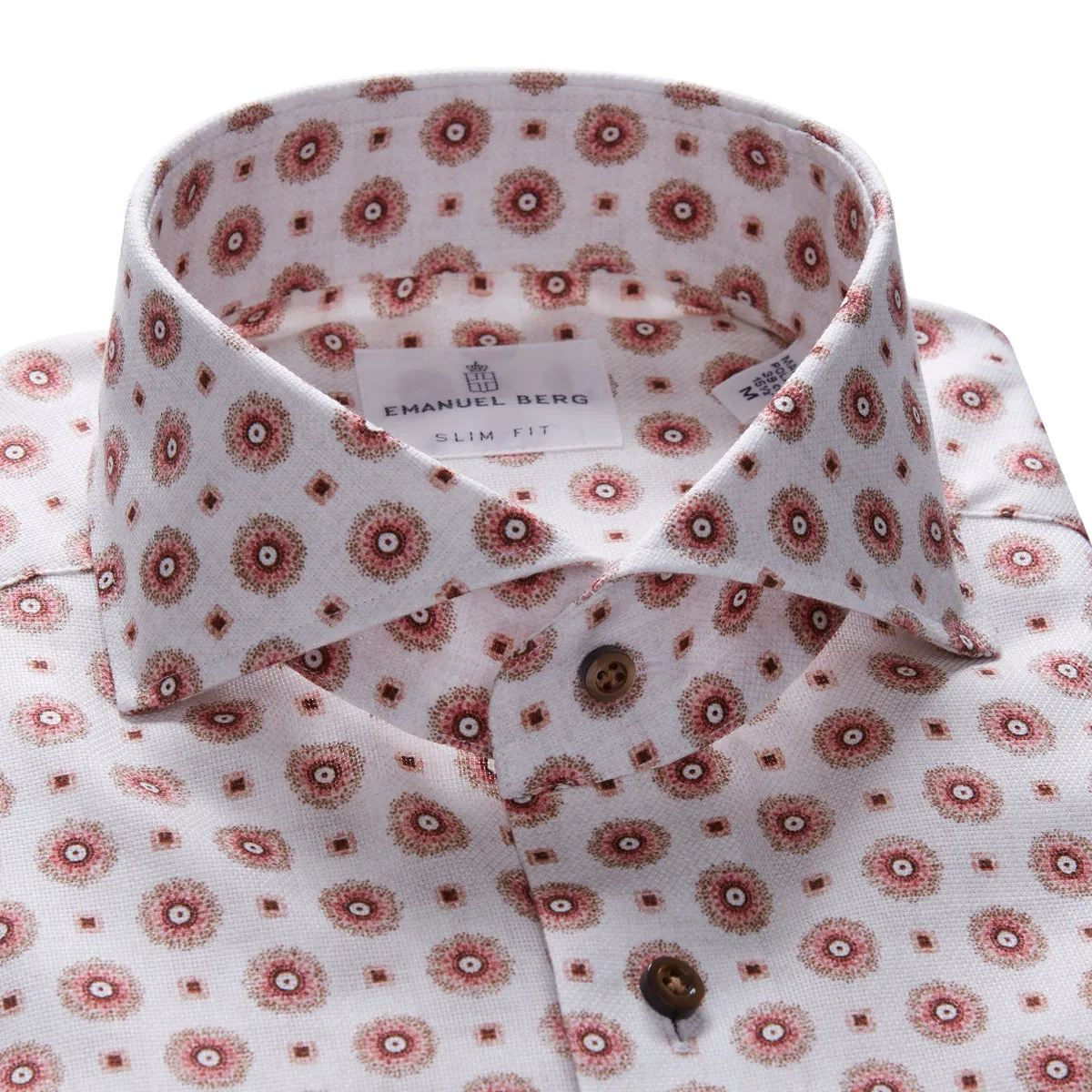 SF17439 Textured Printed Medallion Sport Shirt