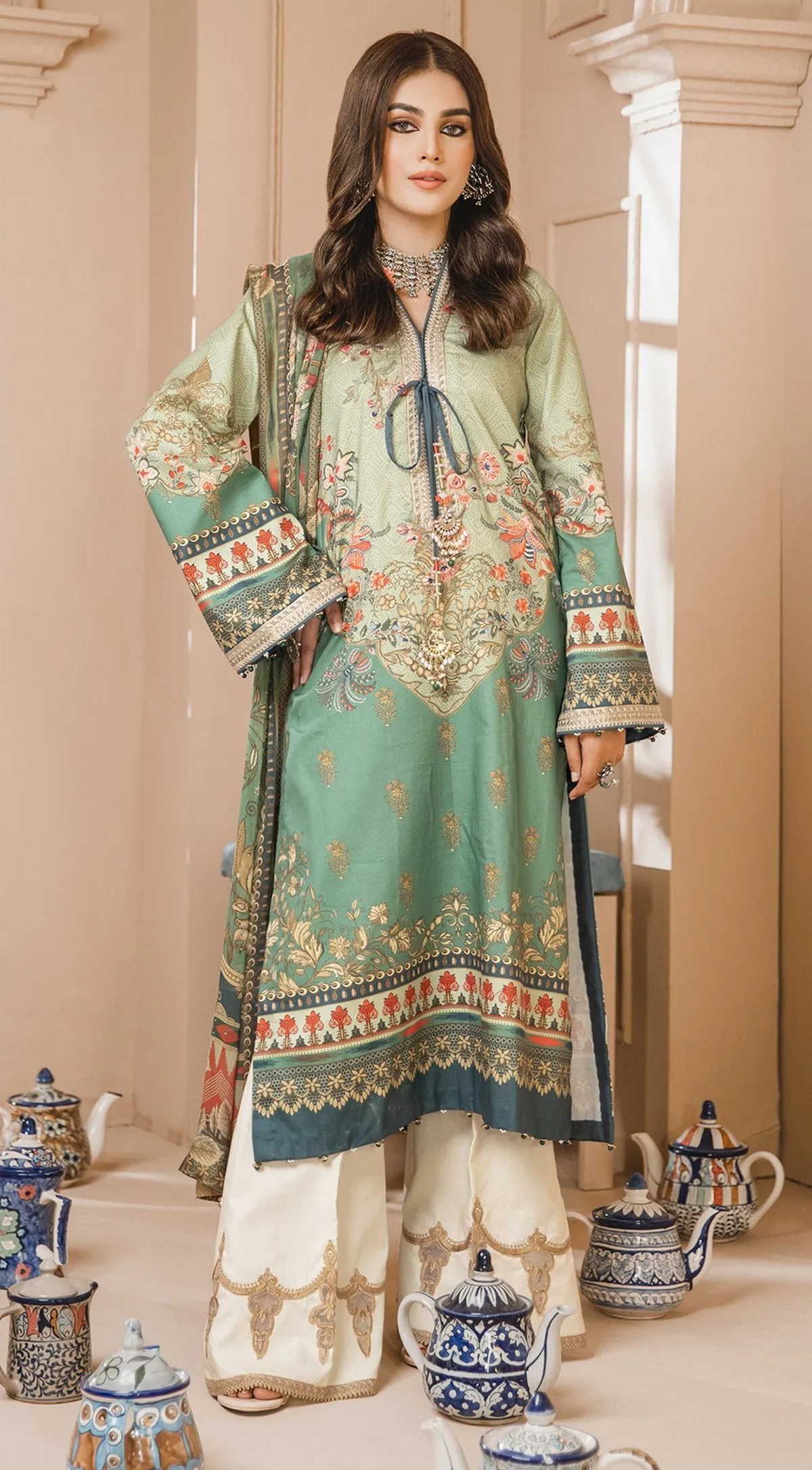 SHAHNAZ | Anaya Noor Bano Cambric Collection '21 | Unstitched Embroidered Cambric Suits