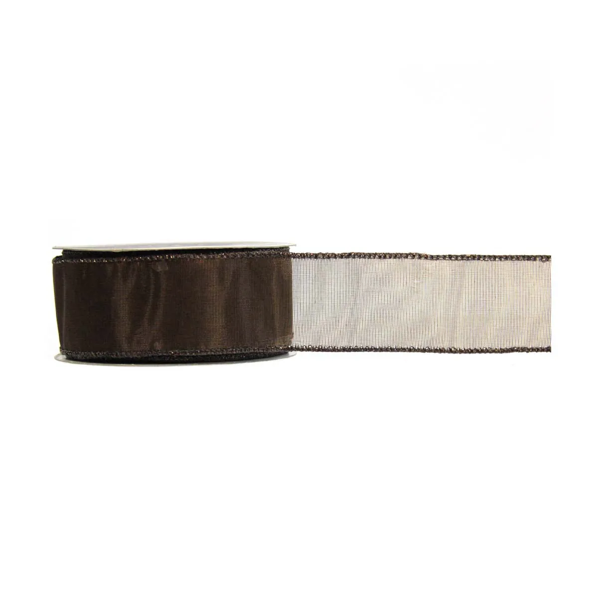 Sheer Ribbon Chocolate Brown