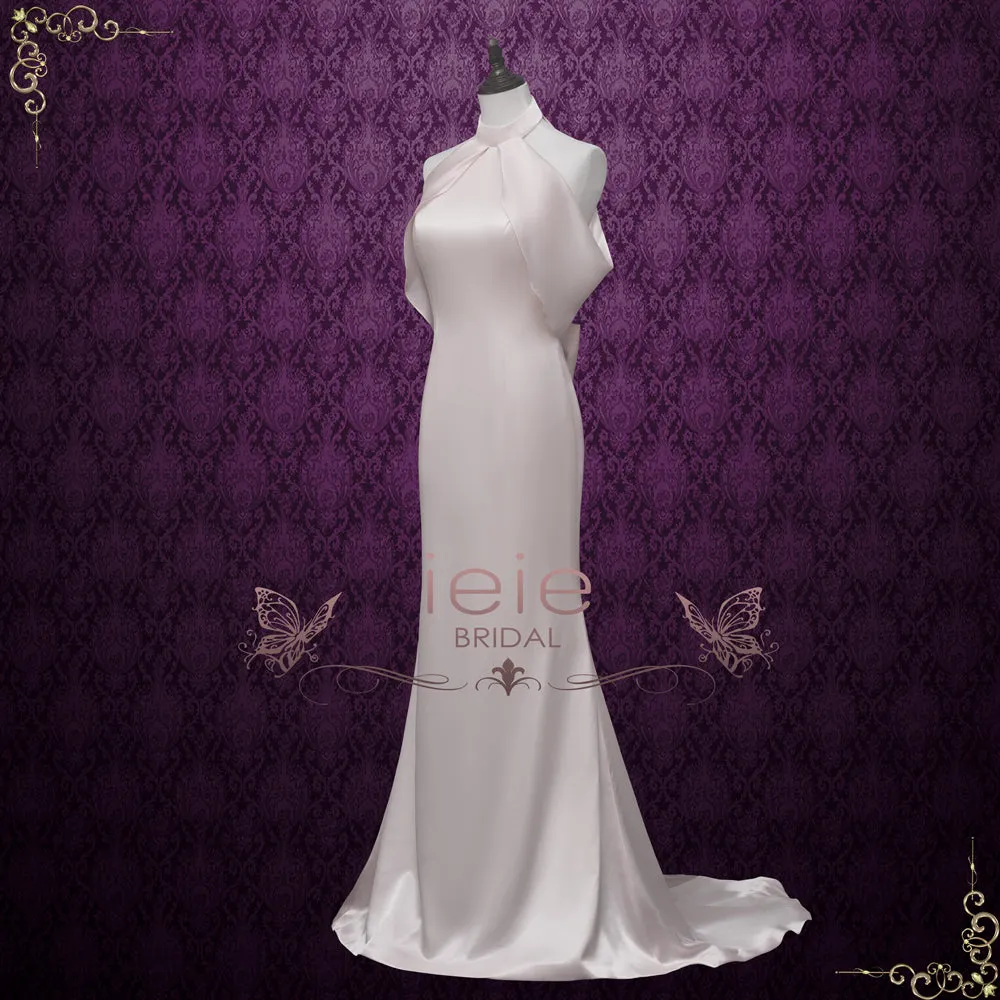Silky Satin Retro Hollywood Style Wedding Dress | BRIAR