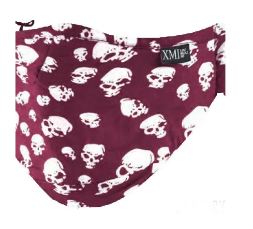 Skull allover printed mask