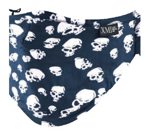 Skull allover printed mask